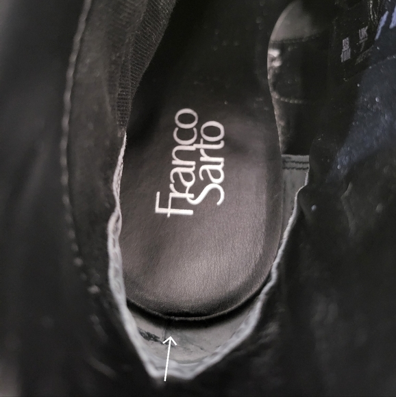 Franco Sarto Shoes‎ Womens 10M Black Booties Ankle Boots Huette Block Heel - Picture 11 of 11